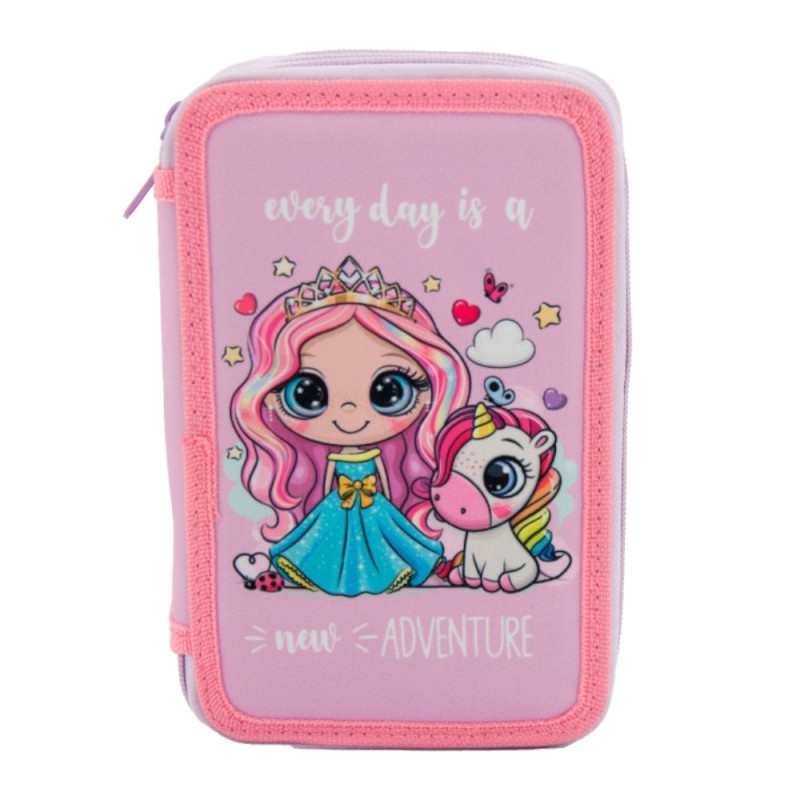 Penar Triplu Princess and Unicorn, 21 x 14 x 6 cm, Univerzal
