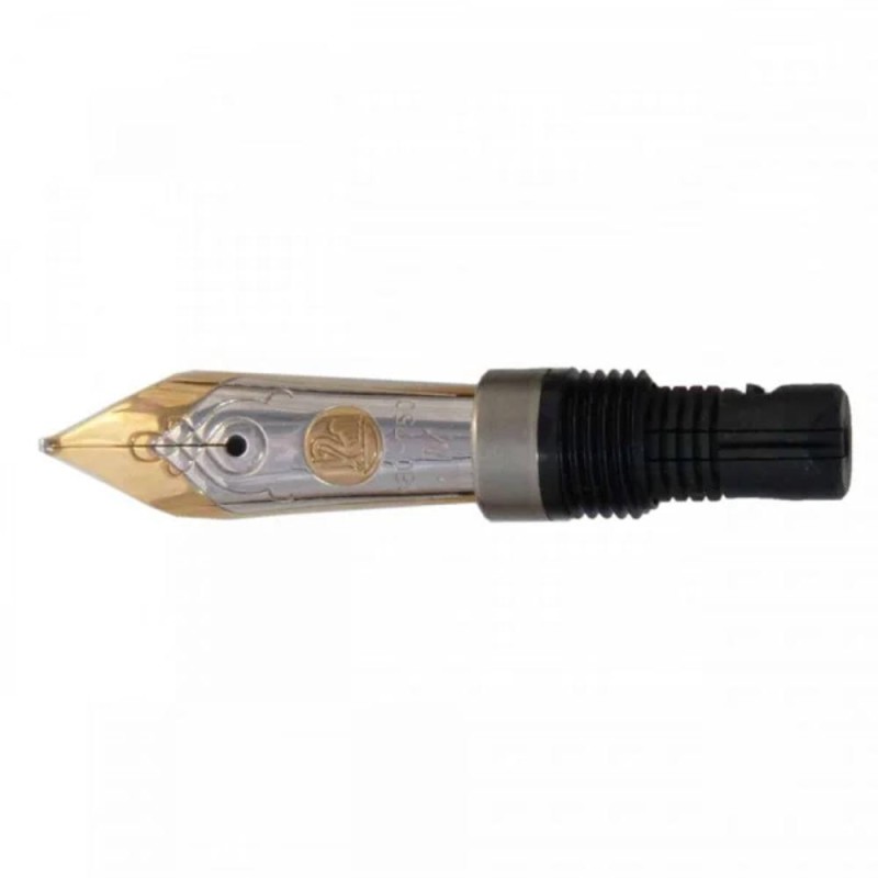Penita EF din Aur 18K/750, Ornament Rodiu, pentru M420/450 Bicolora