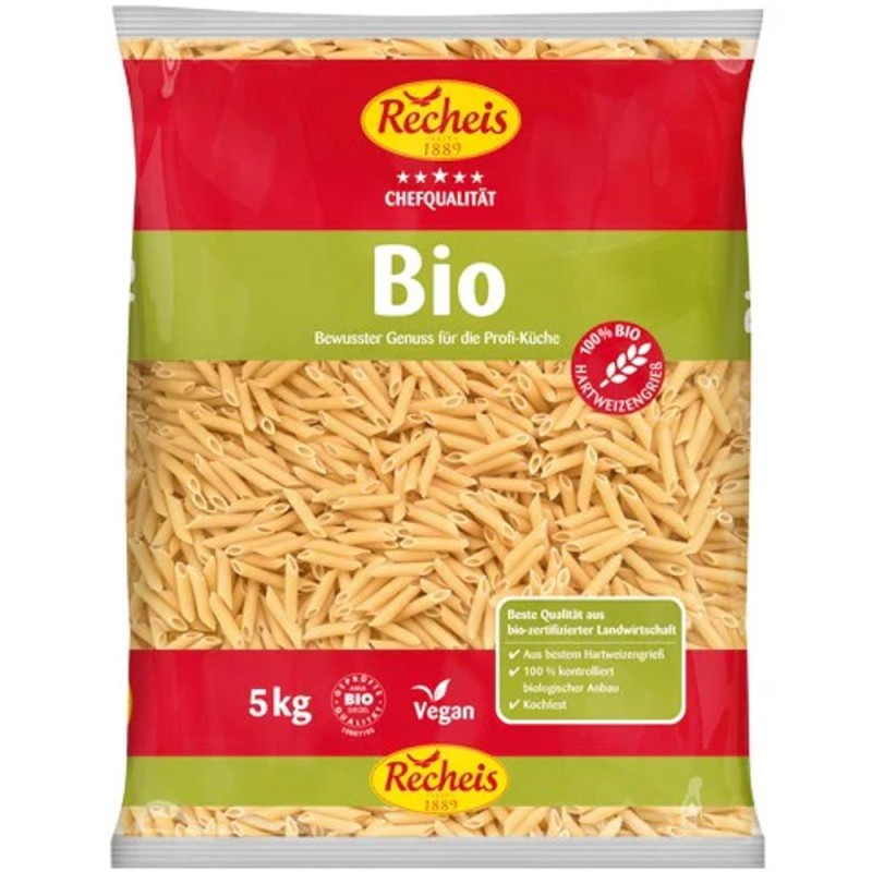 Penne Rigate din Gau Dur, Recheis, Bio, 5 kg