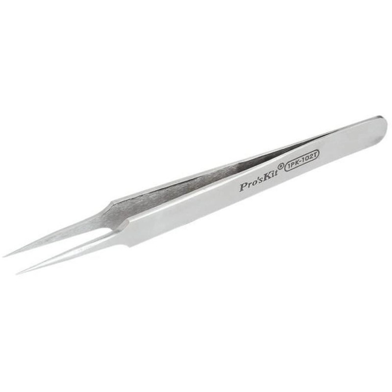 Penseta Dreapta cu Varf Super Fin, 120 mm, Pro's Kit