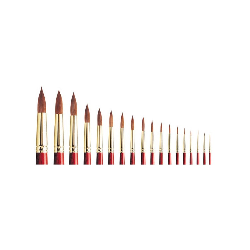 Pensula Rotunda, Seria 101, Maner Scurt, Sceptre Gold II Winsor Newton - Nr. 12 - 7.9 mm