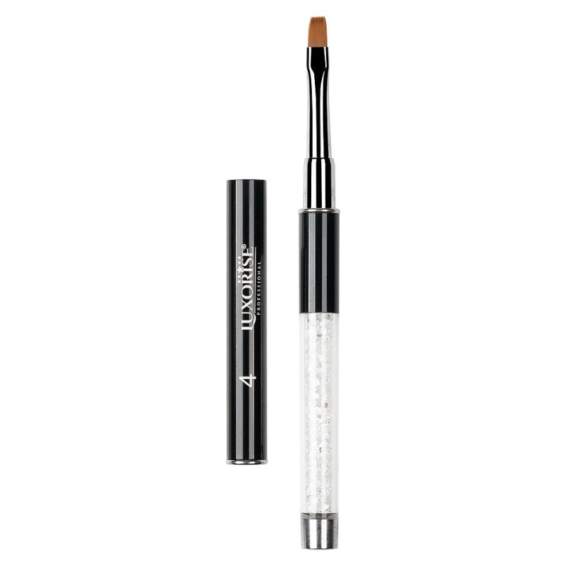 Pensula Unghii Aplicare Gel Nr. 4 Crystal Clear, Luxorise