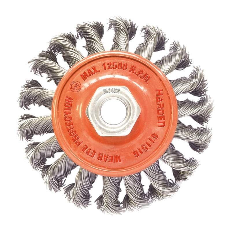 Perie Cilindrica Plata Sarma Rasucita, 100 mm, Profesional, Harden