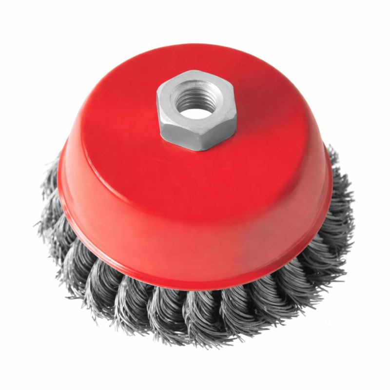 Perie Cupa din Sarma cu Fir Rasucit, 100 mm, pentru Curatare si Slefuire Metalica, Smart Heater