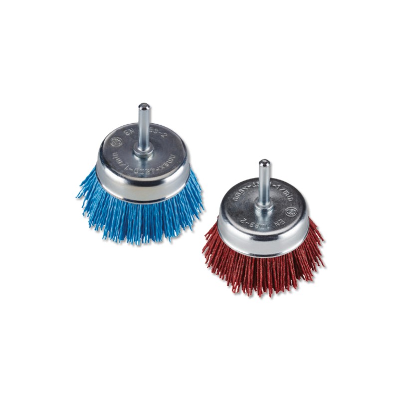 Perie din Nailon, Cupa cu Tija, pentru Lemn, Htb, 75 X 23 X 6.0, Gr. Grosiera, Turatie Max. 4 500