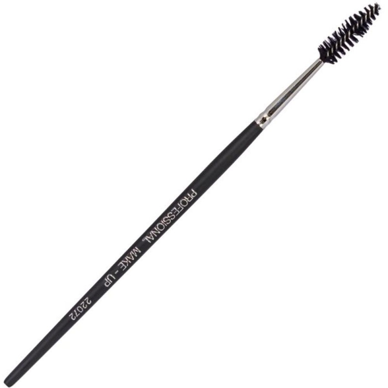 Perie Profesionala pentru Gene si Sprancene cu Maner din Lemn, Peri Sintetici