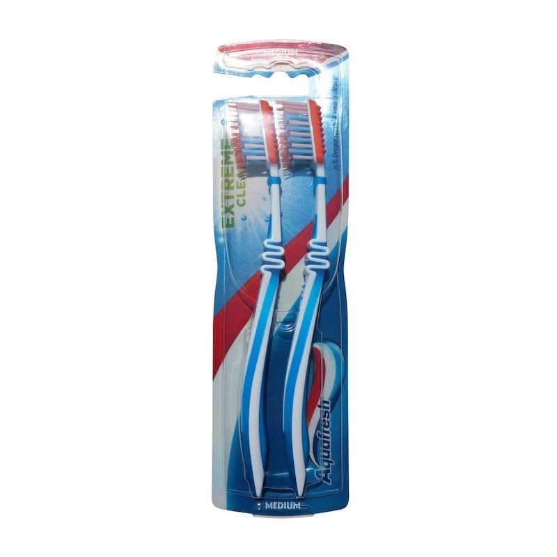 Periuta de Dinti Aquafresh Extreme Clean Medium Twin