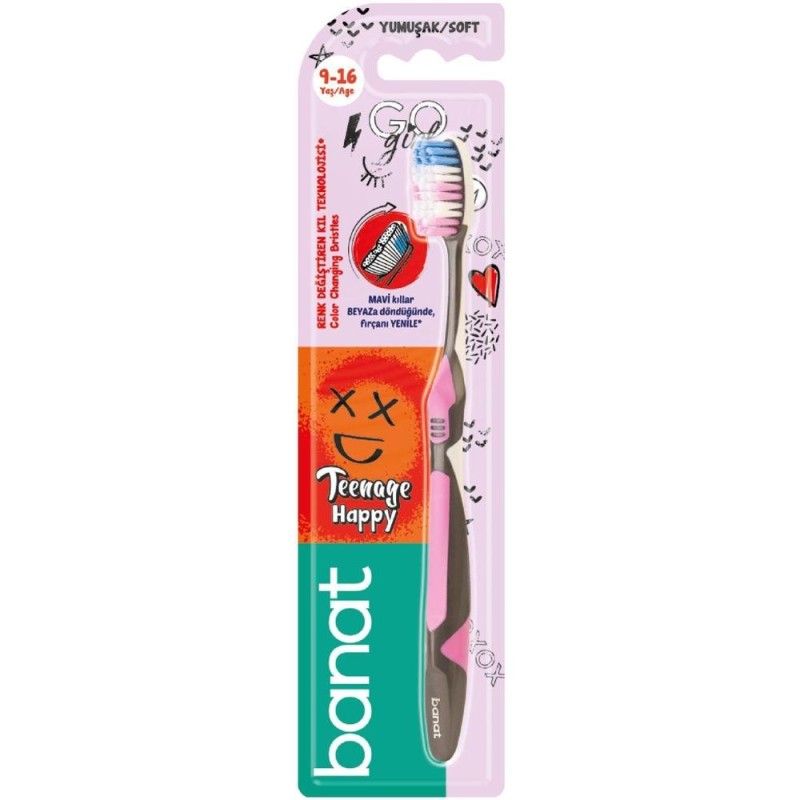 Periuta de Dinti pentru Adolescenti Banat Teenage Happy Soft