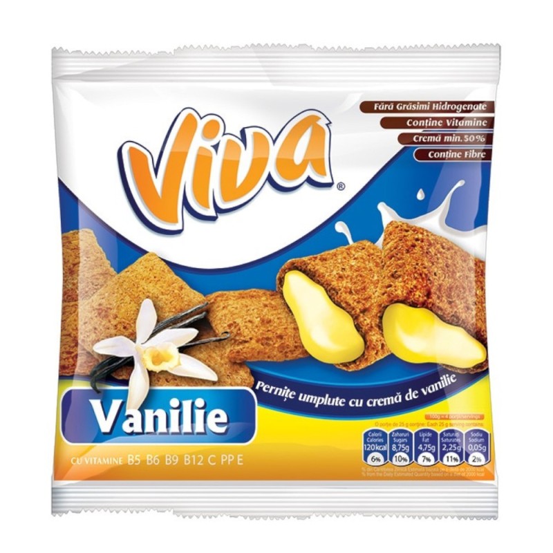 Pernite Umplute cu Crema de Vanilie, Viva, 200 g