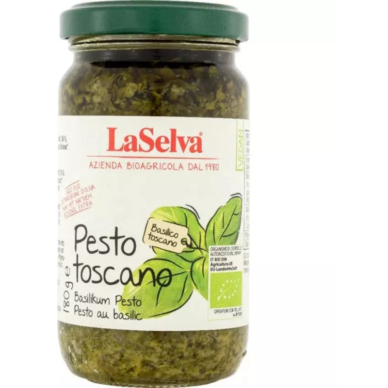 Pesto Toscano Bio cu Busuioc, 180 g, LaSelva