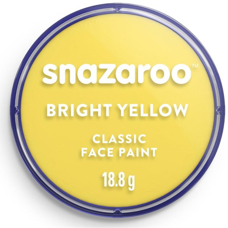 Pictura pe Fata Snazaroo, Galben Stralucitor, 18 ml