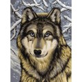 Pictura pe Numere Lup, 7 Culori, 22 x 30 cm