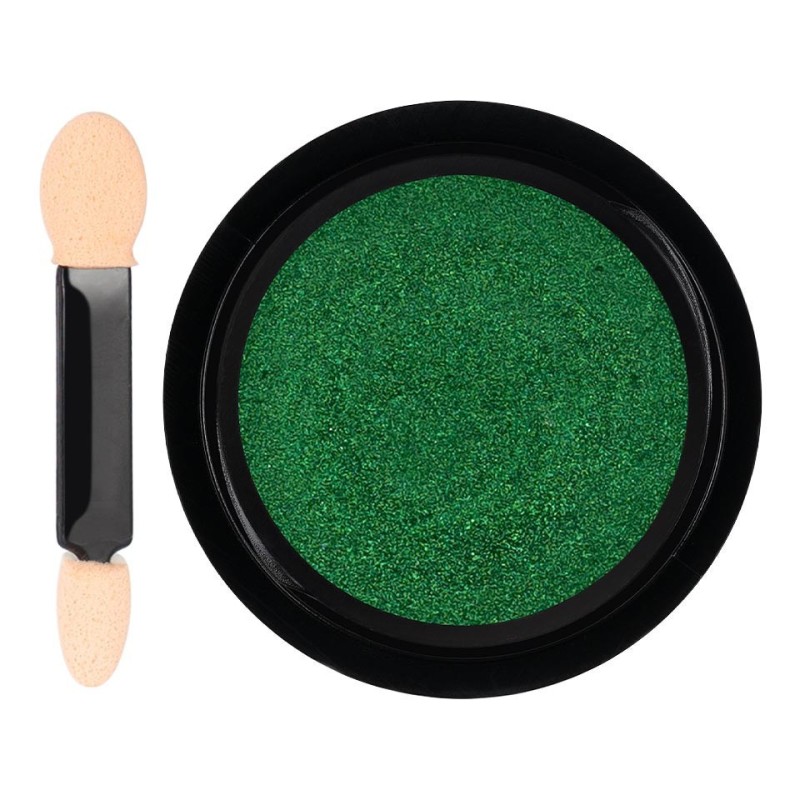 Pigment Unghii Mirror Powder Luxorise, Lucky Green