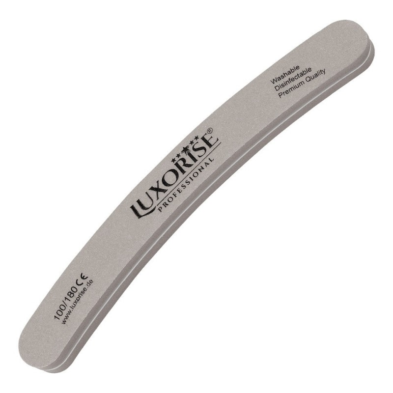 Pila Unghii Lavabila Banana Luxorise, Granulatia 100/180, Gri