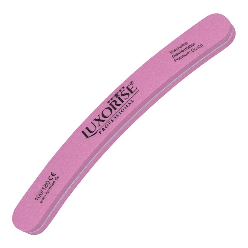 Pila Unghii Lavabila Banana Luxorise, Granulatia 100/180, Roz