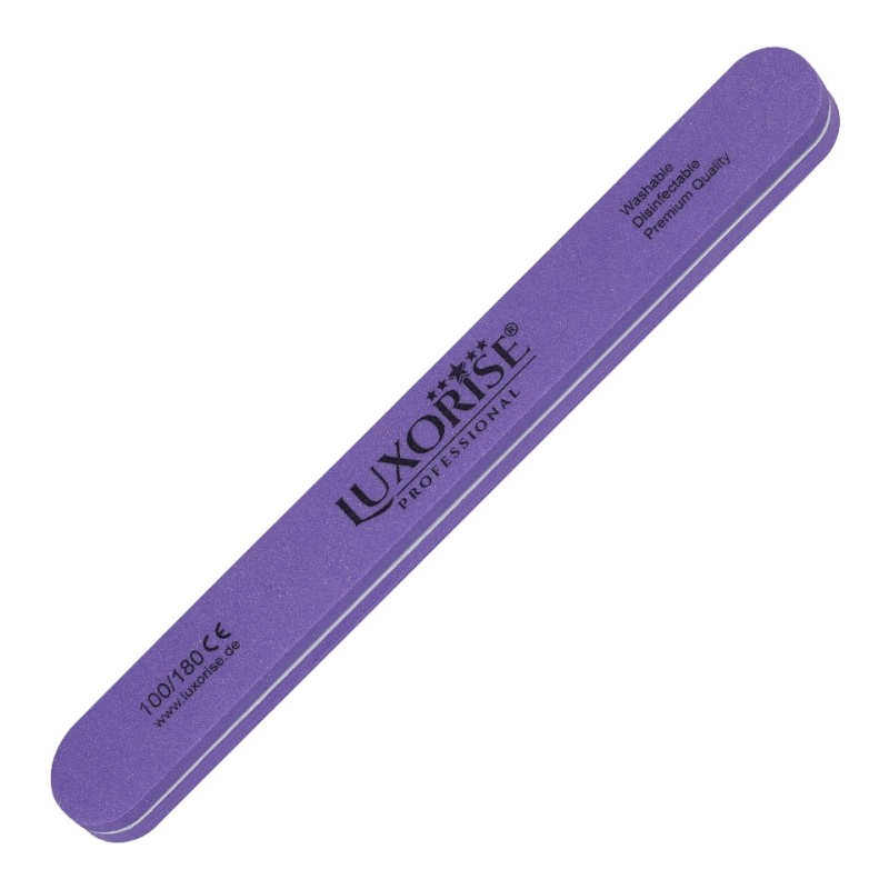 Pila Unghii Lavabila Dreapta Luxorise, Granulatia 100/180, Mov