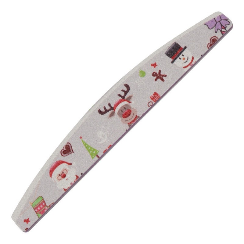 Pila Unghii Semiluna 120/180 Winter Edition, SensoPRO Milano, Christmas Smiles