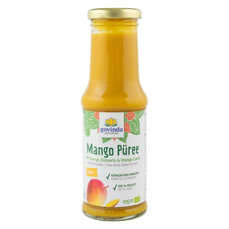 Piure BIO de Mango, 210 ml, Govinda