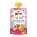 Piure de Pere, Piersici si Zmeura cu Grau Spelta Eco, Pear Pony, Holle Baby, 100 g