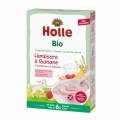 Piure din Cereale Eco, Holle Baby, cu Lapte de Capra, Zmeura si Banane, 200 g