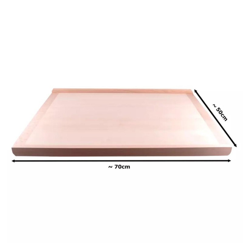 Placa din Lemn de Plop pentru Intins si Framantat Aluat, 70 x 50 cm, Perfect Home
