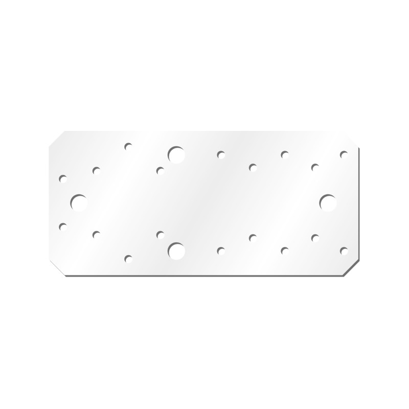 Placuta Cp70v Vopsita Alb Electrostatic 135x50x1.5 Mm Perforatii 12x5.1-2x9.0