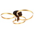Plafoniera Caruso, 43 W, 1x SMD, 4980 lm, 2300 si 3000 si 4000K, Negru, Auriu, Trio