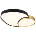 Plafoniera Rise, 1x SMD, 45 W, 5300 lm, 2700-6500K, Telecomanda, Negru, Auriu, Trio