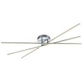 Plafoniera Tiriac, 3x SMD, 9 W, 3x 950 lm, 3000K, Nichel Mat, Trio