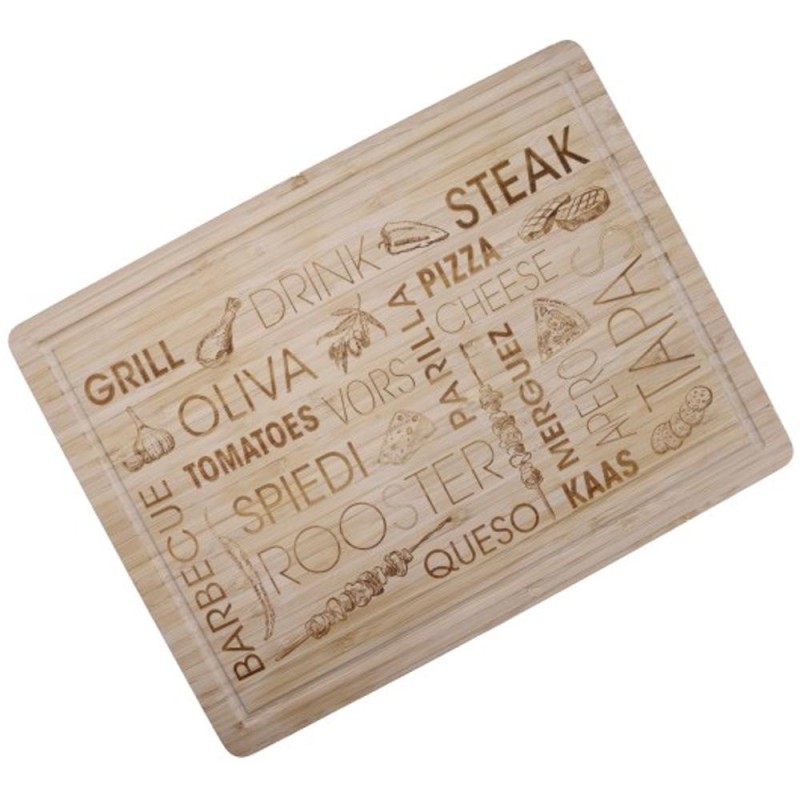Planseta de Tocat din Bambus, 40 x 30 x 2 cm, Grunberg