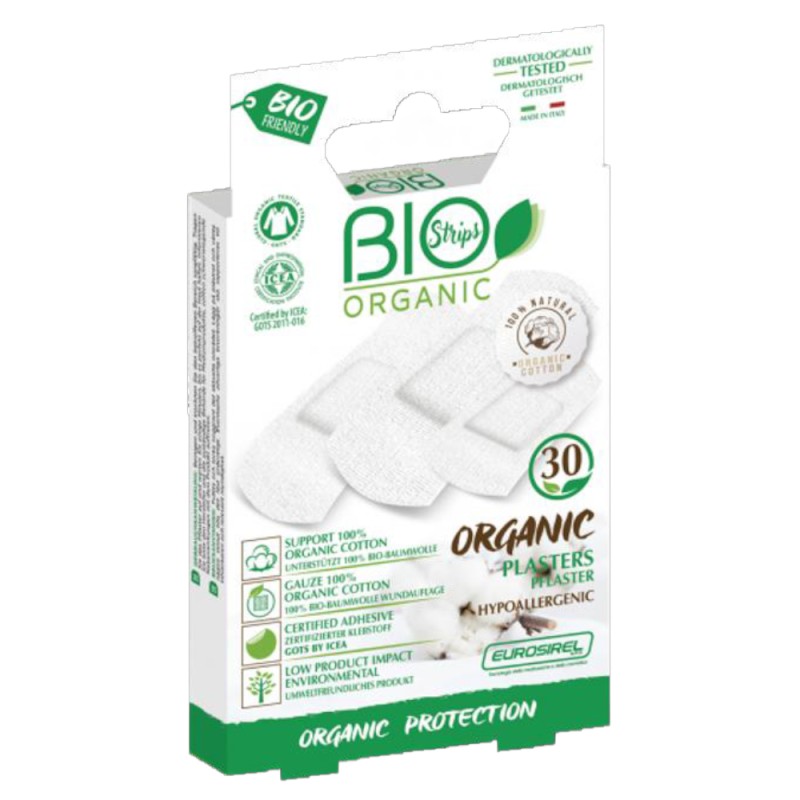 Plasturi Asortati Bumbac Pharmadoct Econatural, 100% Organic, 30 Bucati
