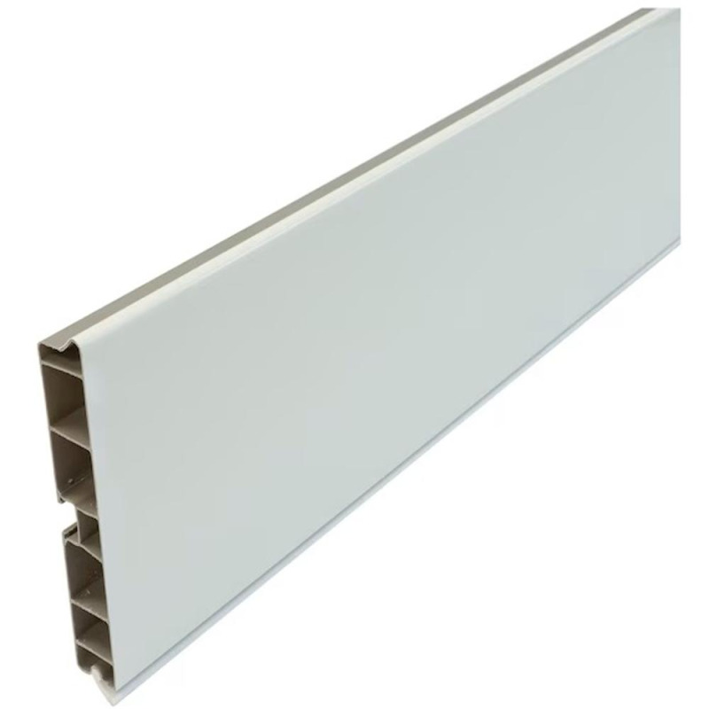 Plinta PVC, Inaltime 120 mm, Lungime 2000 mm, Finisaj Alb, Ideal Feroluc - Imagine 1
