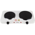 Plita Electrica Floria, Alb, 46 x 24 cm, 2 Ochiuri, Termostat Reglabil, 2500 W