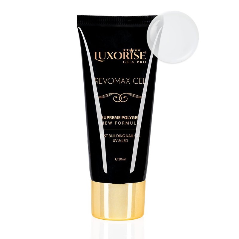 Polygel Revomax Gel Luxorise Ice Clear, 30 ml