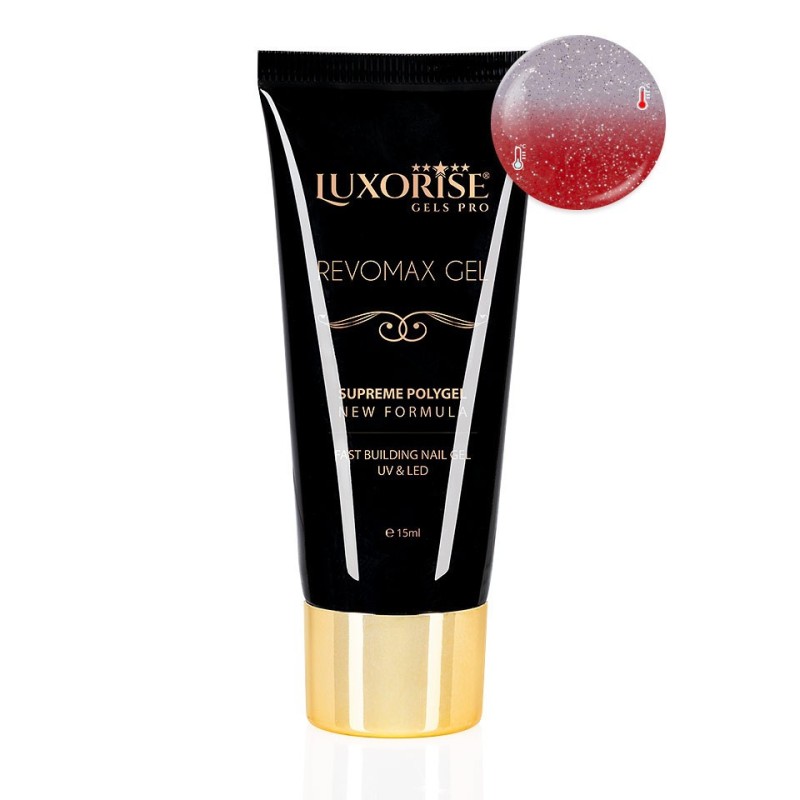 Polygel Thermo Revomax Gel Luxorise Fantasy Glaze, 15 ml