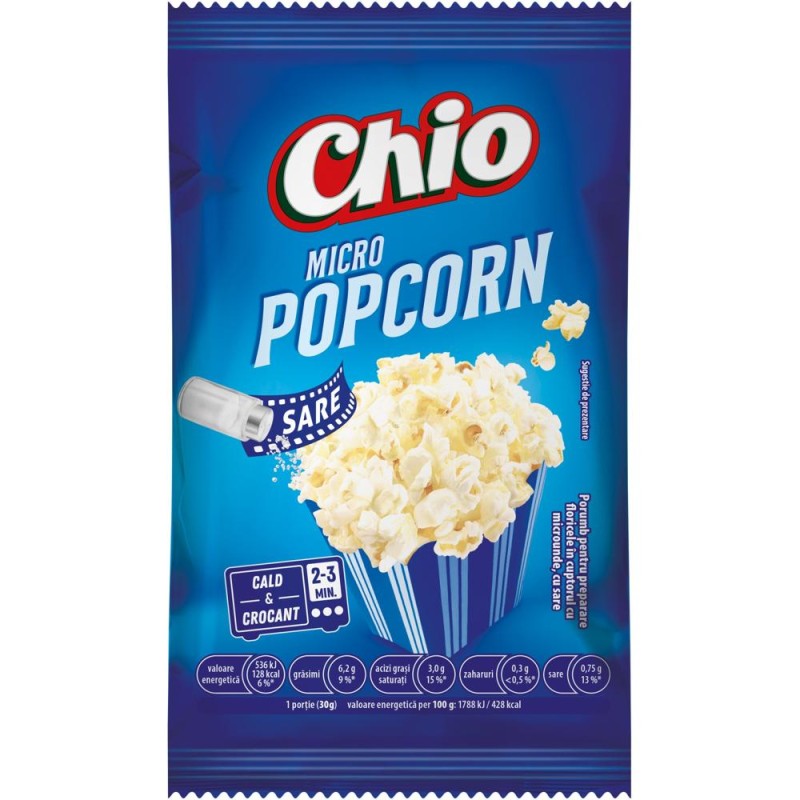 Popcorn cu Sare Chio, pentru Microunde, 80 g