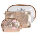 Portfard Travel Transparent / Gold, SensoPRO Holiday, Set 3 Bucati