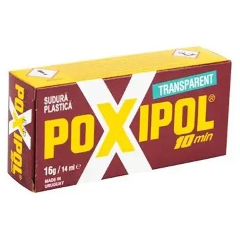 Poxipol Adeziv Universal, Transparent, Actionare Rapida, 16 g / 14 ml