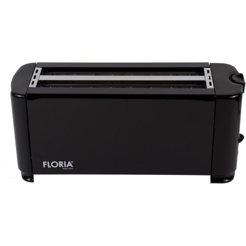 Prajitor de Paine, 1300 W, 4 Felii, Long Slot, Negru