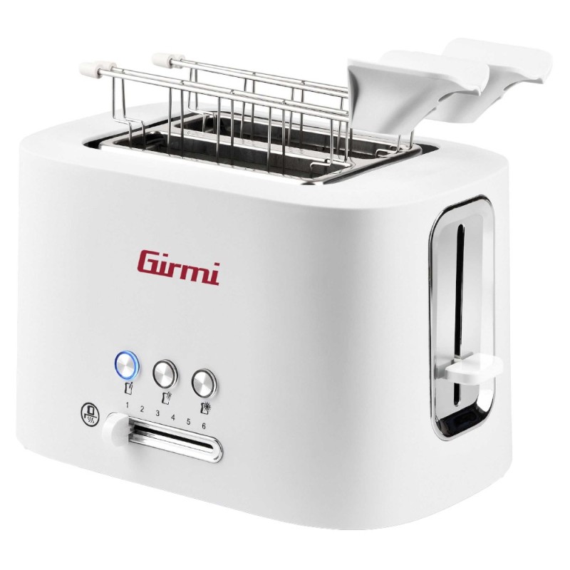 Prajitor de Paine Girmi TP20, 900 W, 6 Niveluri de Rumenire, Alb