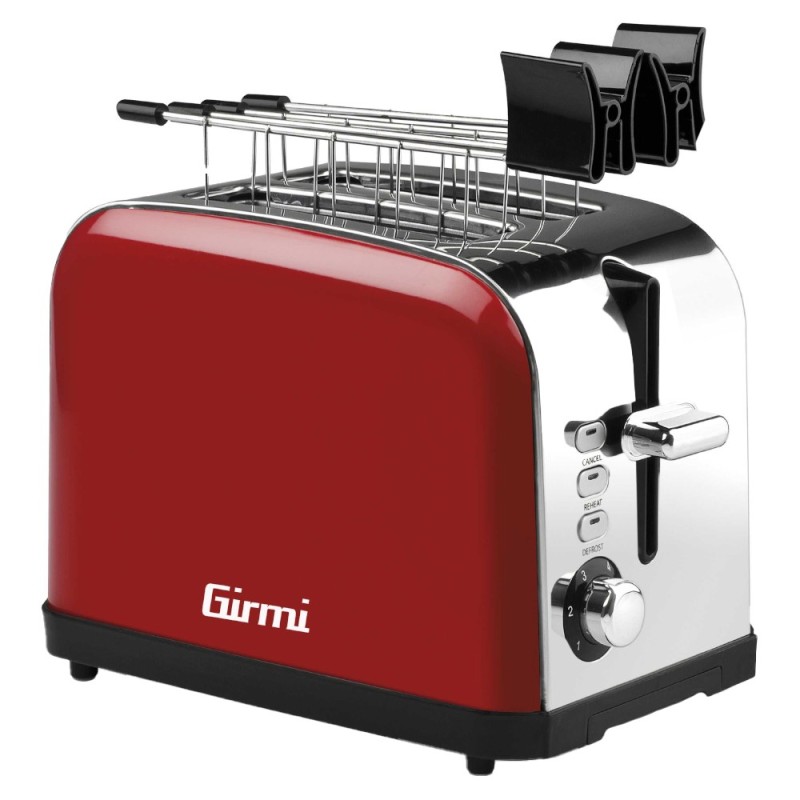 Prajitor de Paine Girmi TP56, 770-920 W, 6 Niveluri, Rosu