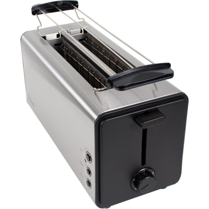 Prajitor de Paine, Inox, 1300 W, 4 Felii, Long Slot, Functie Dezghetare