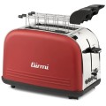 Prajitor de Paine Toaster, 850 W, 8 Niveluri de Rumenire, Inox, Rosu,  Girmi TP57