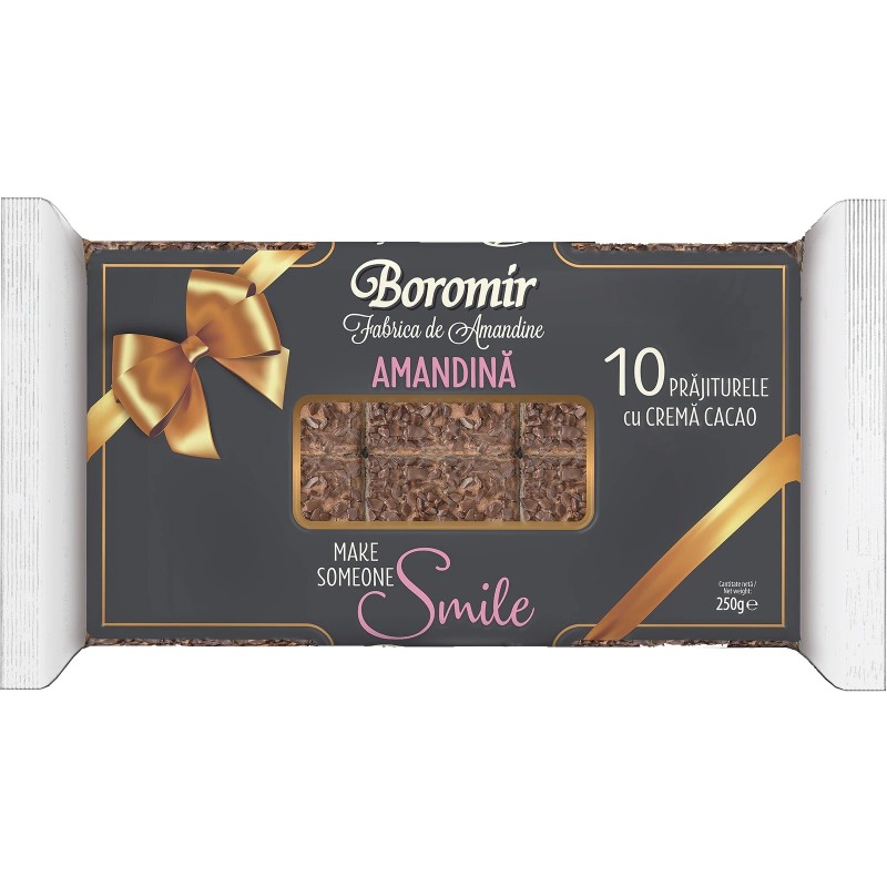 Prajitura Amandina cu Ciocolata Boromir, 250 g