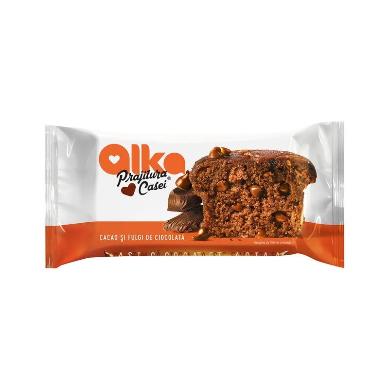 Prajitura Casei Alka Cacao si Fulgi Ciocolata 300 g