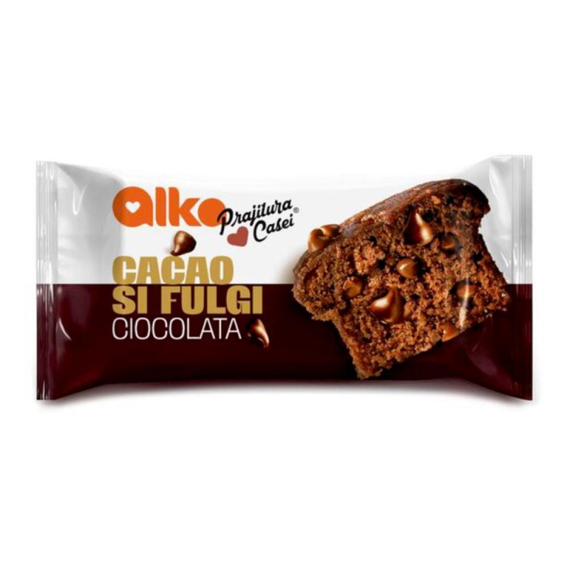 Prajitura Casei cu Cacao si Fulgi de Ciocolata Alka, 60 g
