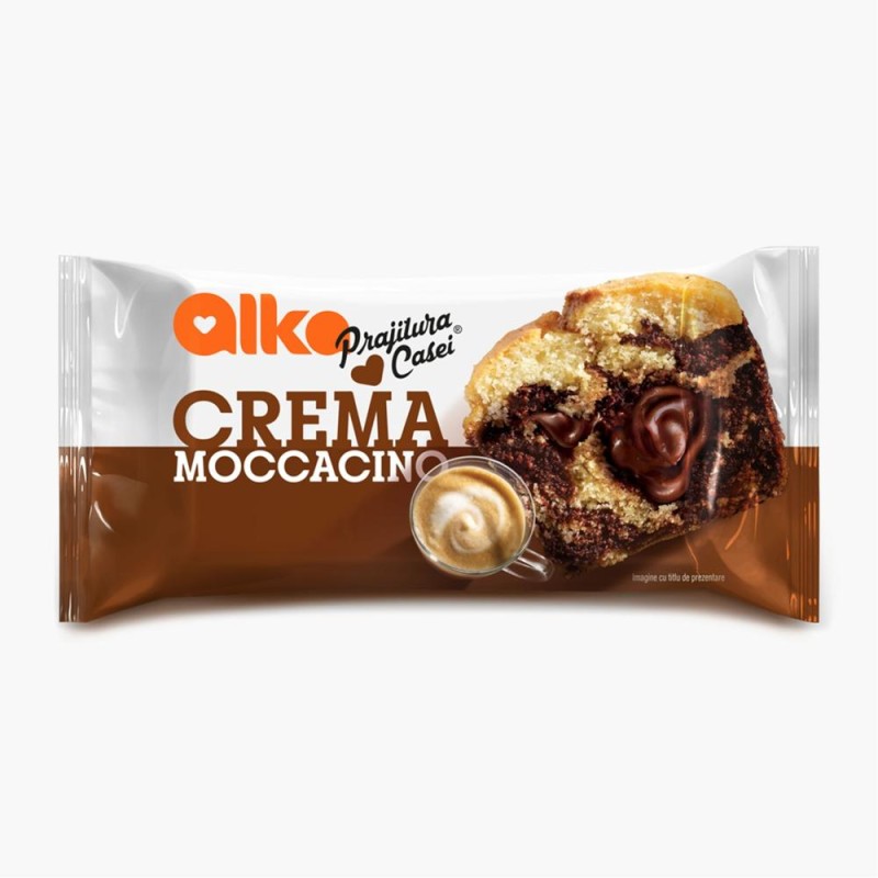 Prajitura Casei cu Crema de Moccacino Alka, 55 g