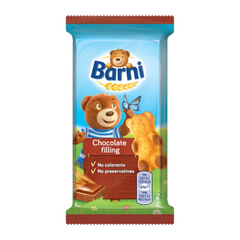 Prajitura cu Crema de Ciocolata, Barni, 30 g