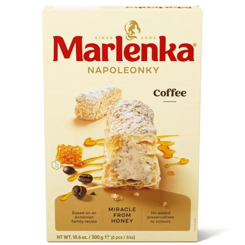 Prajitura Napoleonky, cu Miere si Cafea, Marlenka, 300 g