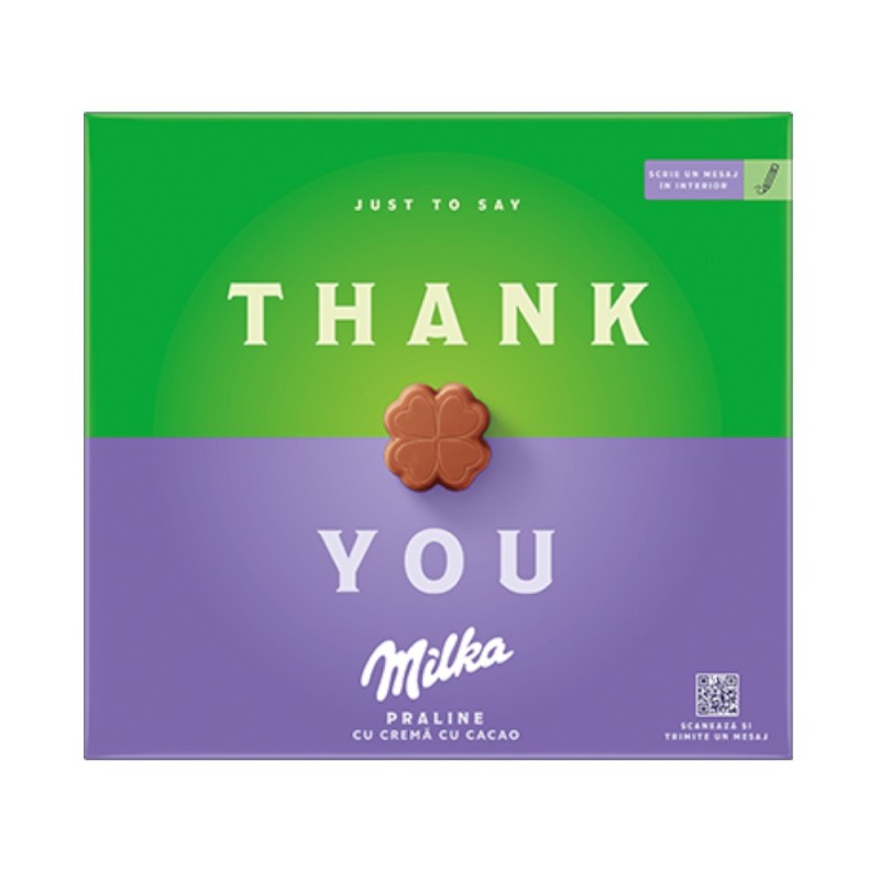 Praline cu Ciocolata, Milka Thank You, 110 g